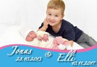 Jonas 28.10.2013 und Elli 28.10.2017